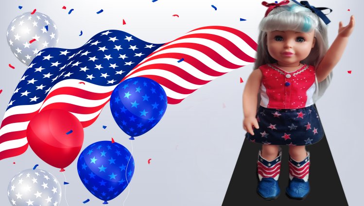 Doll Fashion Fireworks: Sparkling Patterns for a Festive 4th of July!