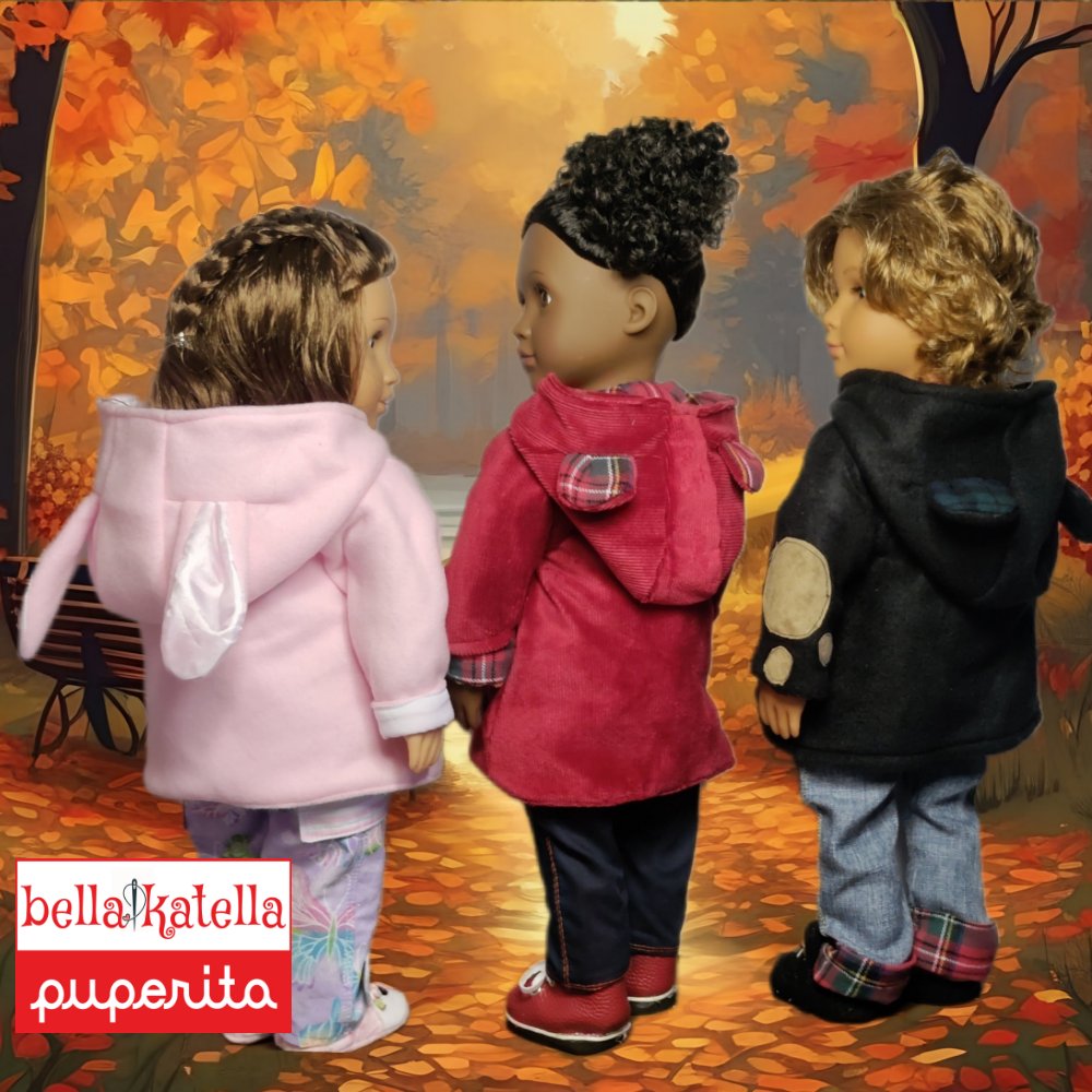 Bella Katella - Puperita Buddy Jacket PDF Sewing Pattern for Dolls