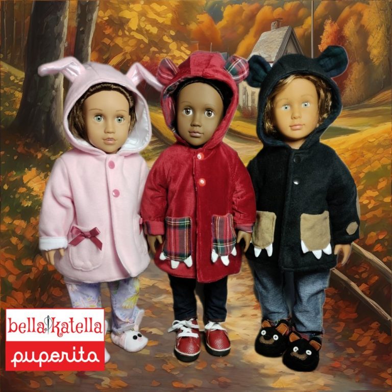 Bella Katella - Puperita Buddy Jacket  PDF Sewing Pattern for Dolls