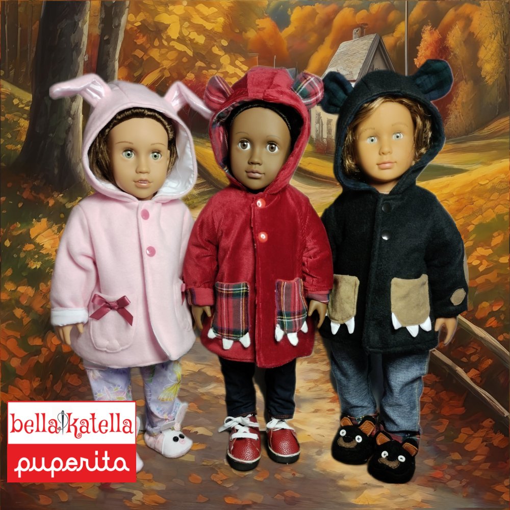 Bella Katella - Puperita Buddy Jacket PDF Sewing Pattern for Dolls