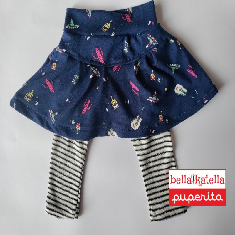Bella Katella-Puperita Twinkle Skort for Dolls PDF Sewing Pattern