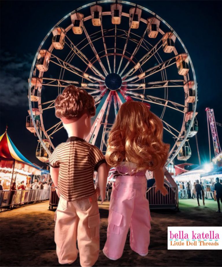 Introducing the Cargo Chic Pants and Unisex T-Shirt Sewing Pattern for AG/OG Dolls
