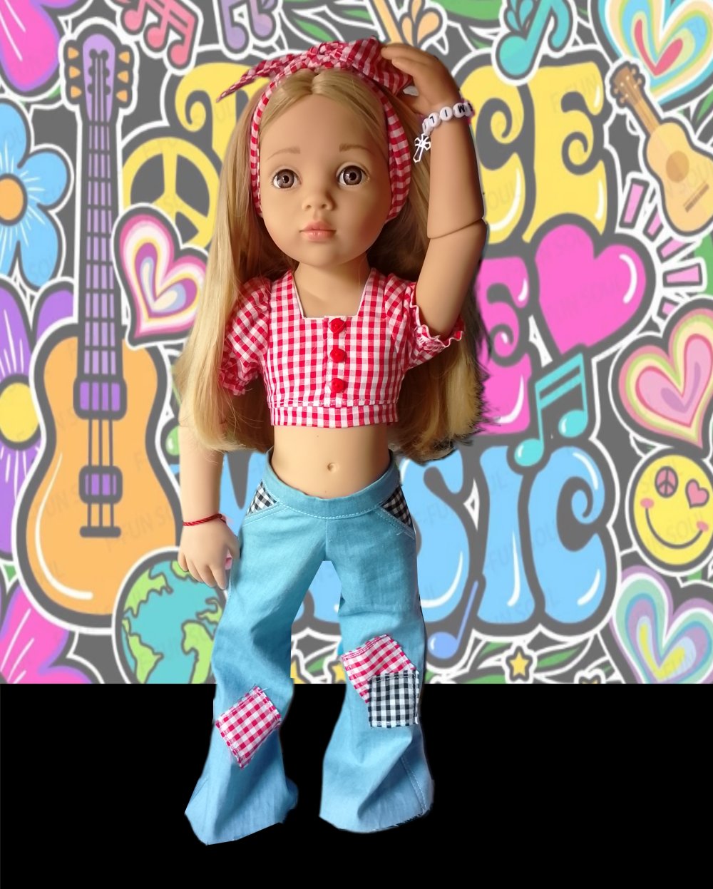 Baby Doll Boogie Sewing Pattern Set for Happy Kidz Dolls